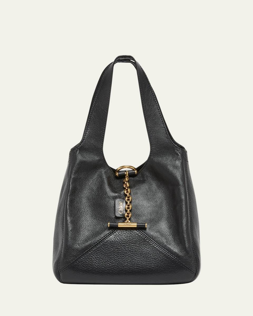 Balloon Small Top-Handle Bag in Leather